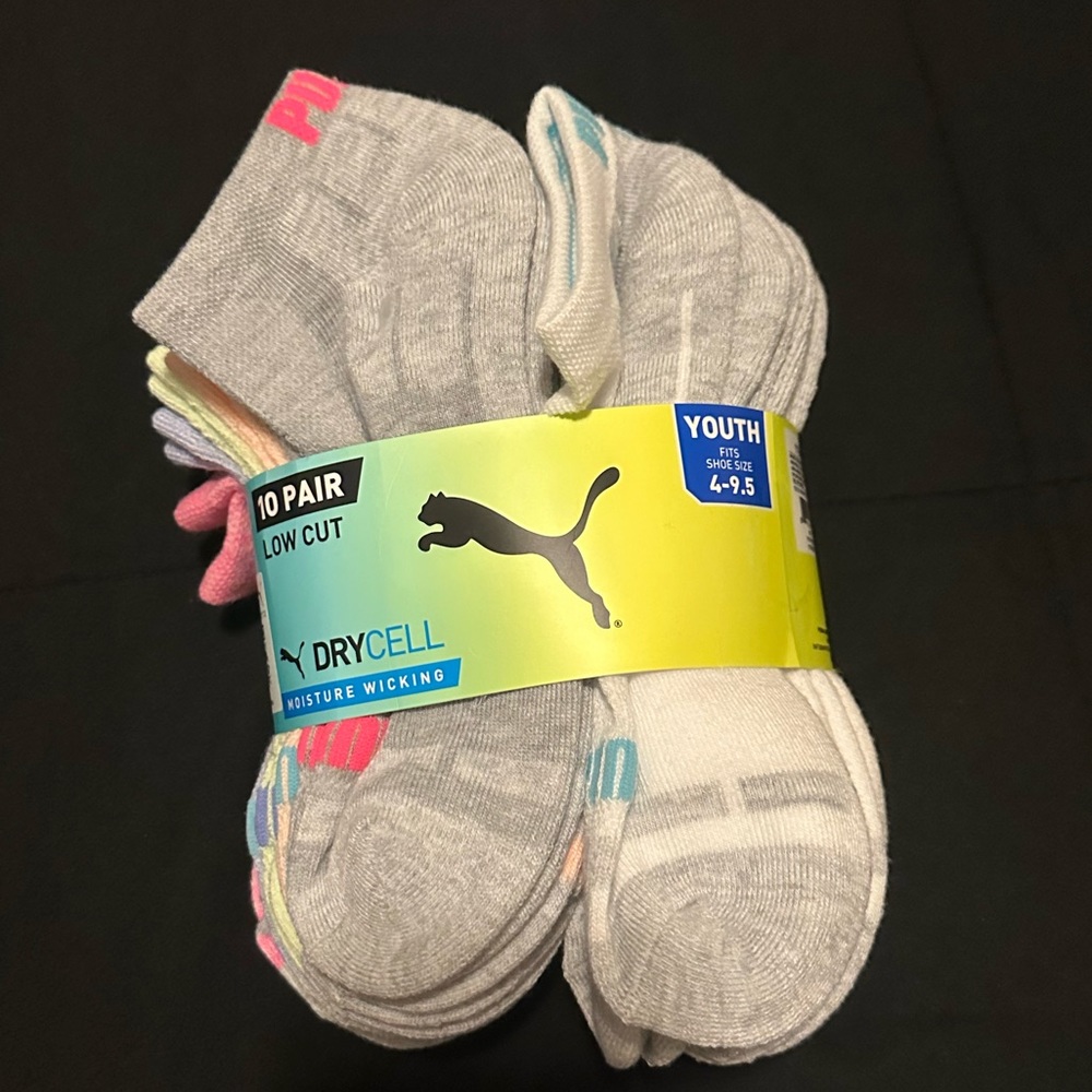 New never worn socks low cut puma socks